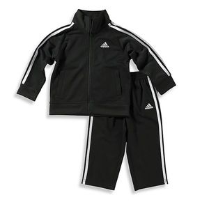 Adidas Kids Infant Tracksuit Set in Black